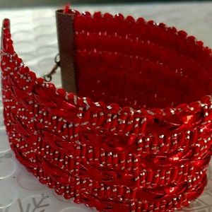 Super cute red sparkly wrist wrap